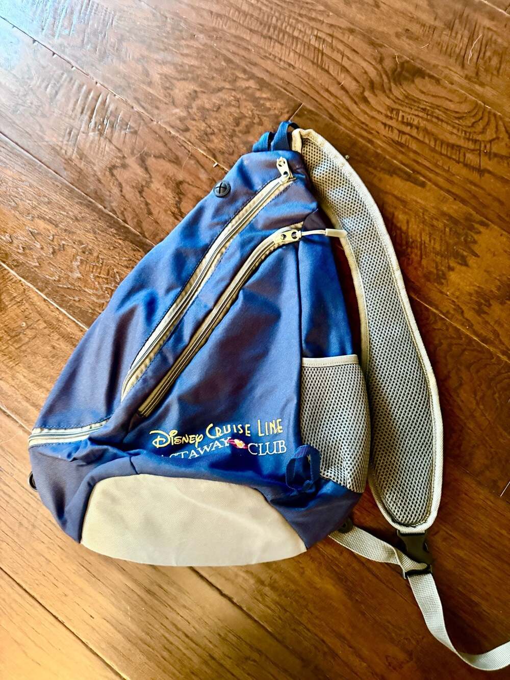 Disney Cruise Line Castaway Club Blue Sling Backpack